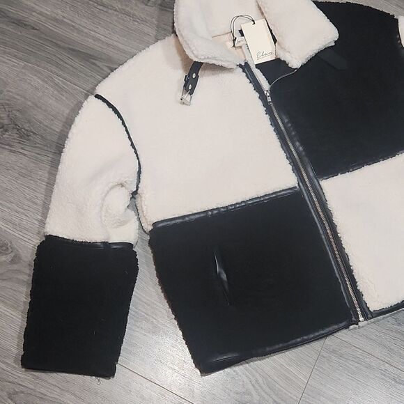 NWT Elan Storm Colorblock Sherpa Jacket - Picture 5 of 10